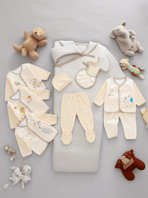 Conjunto de 5 Piezas de Terciopelo para Recién Nacidos