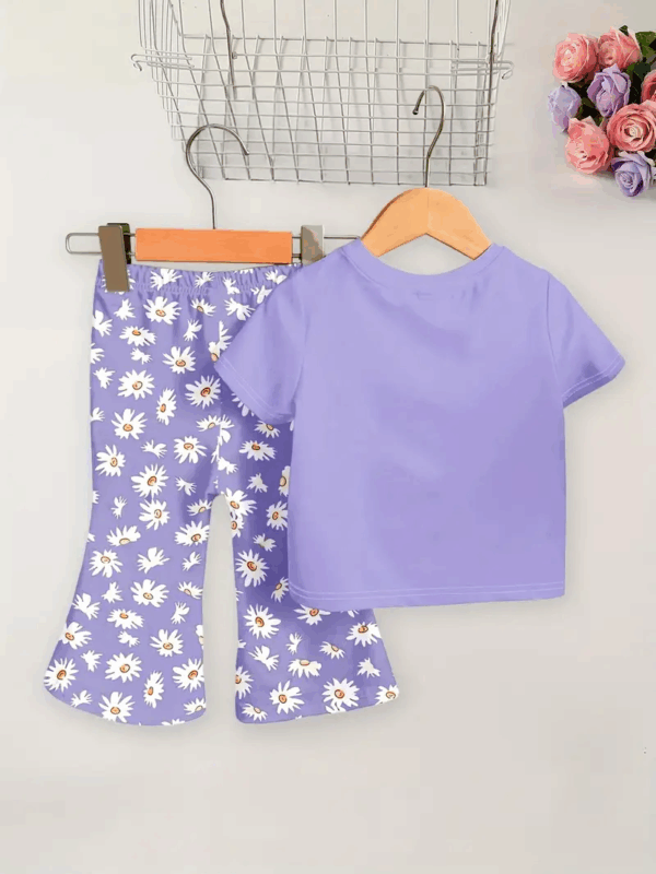 025f3e6f-c999-48a6-828a-771945502326 Conjunto de Dos Piezas para Niñas con Estampado Floral