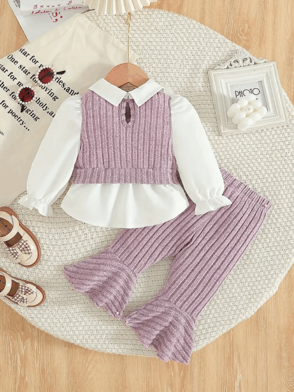 Conjunto de Camisa y Pantalones Acampanados